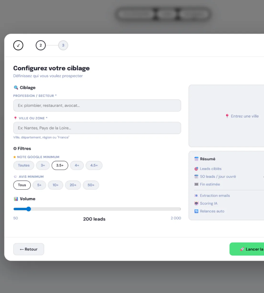 Identification automatique de prospects B2B qualifiés par l'IA
