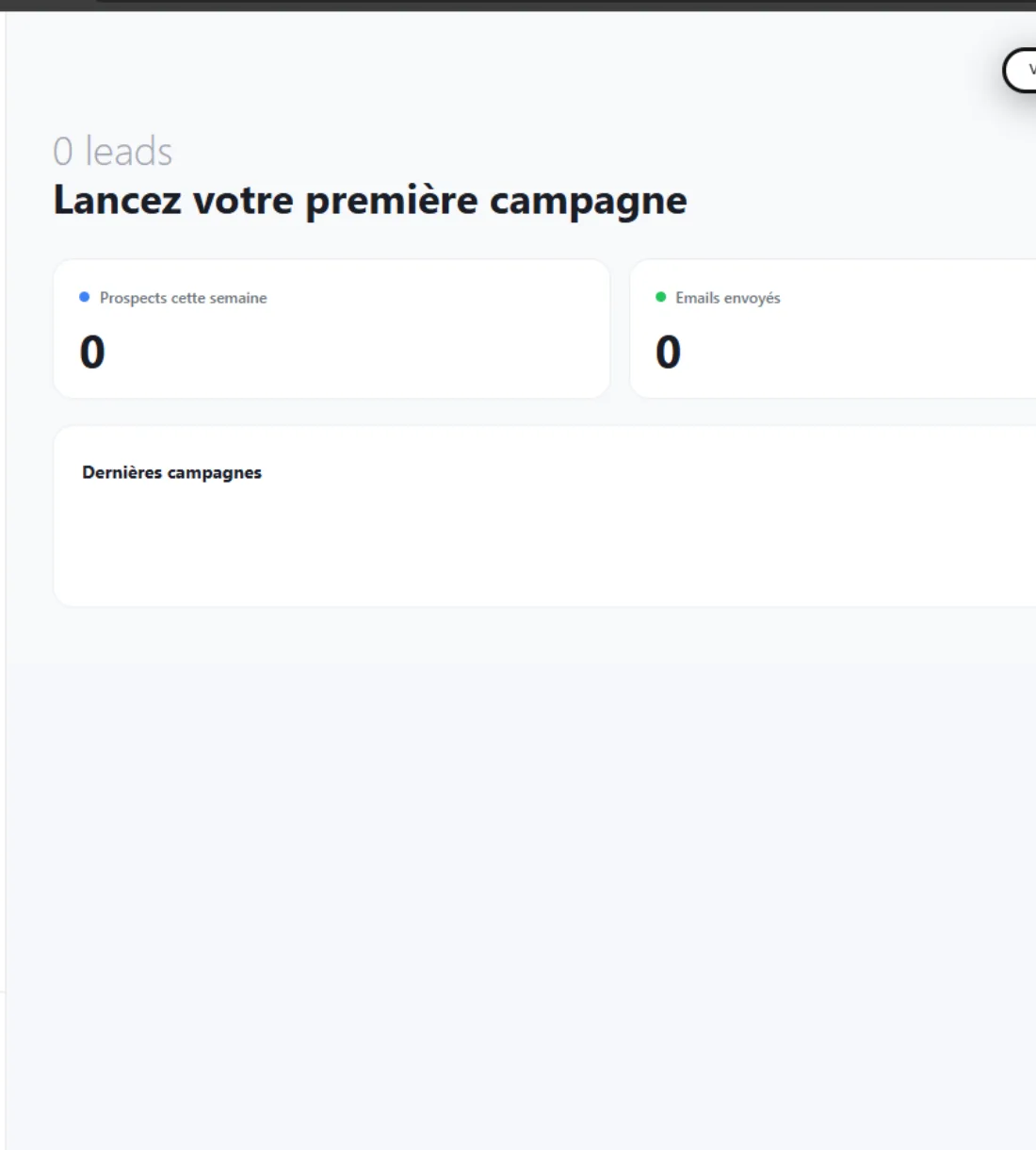 Tableau de bord pipeline de prospection avec suivi en temps réel