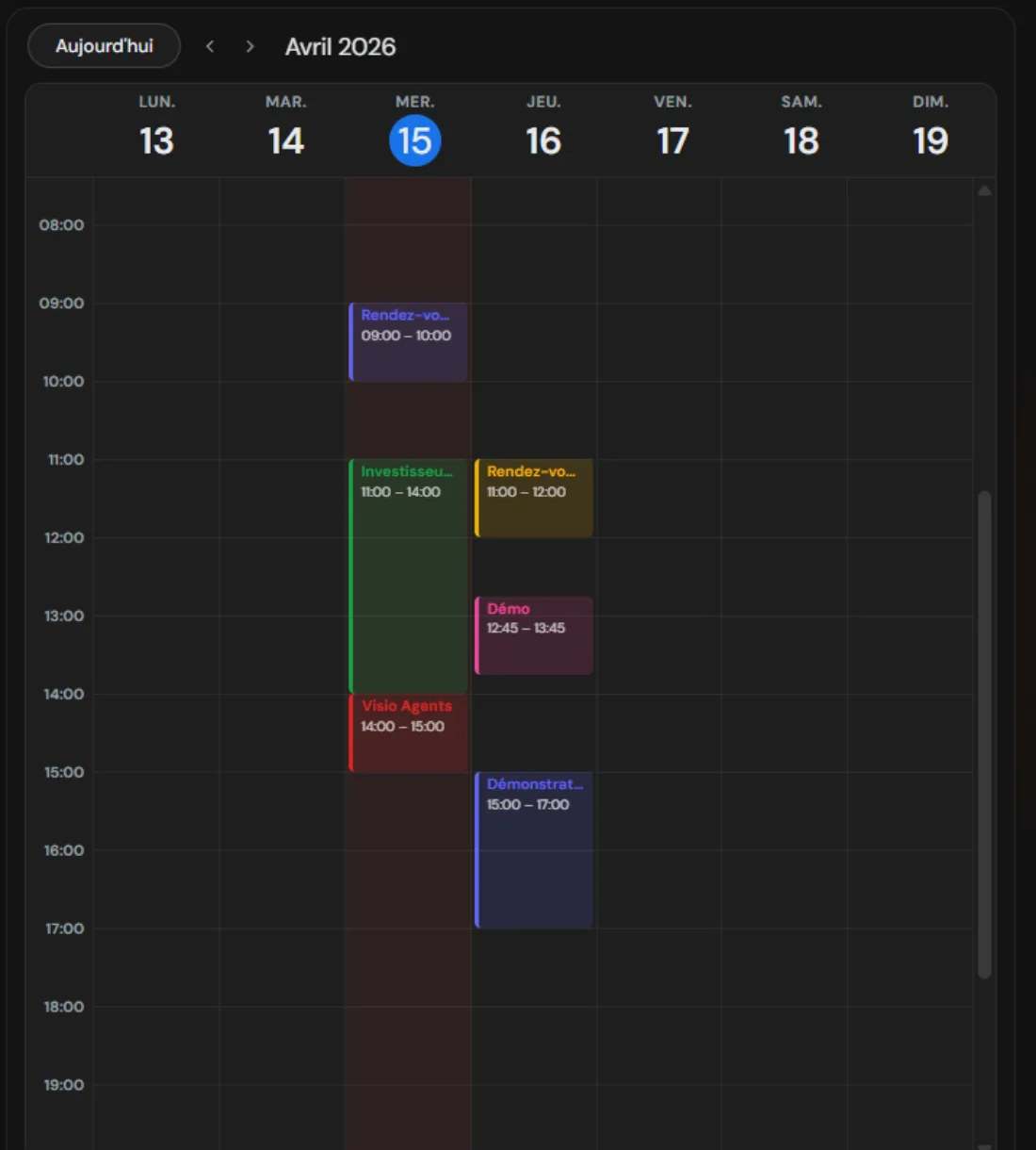 Gestion automatique de l'agenda et prise de rendez-vous par l'IA