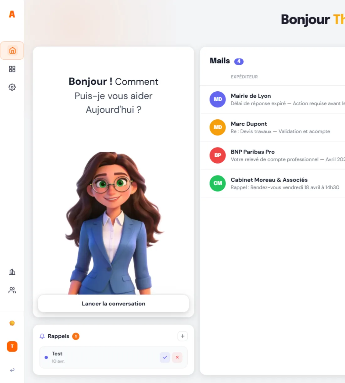 Rappels intelligents créés automatiquement par l'agent segretario IA